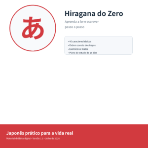 Hiragana do Zero